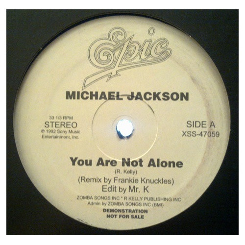 Michael Jackson / Lil' Louis - You Are Not Alone / Club Lonely - 12" Vinyl