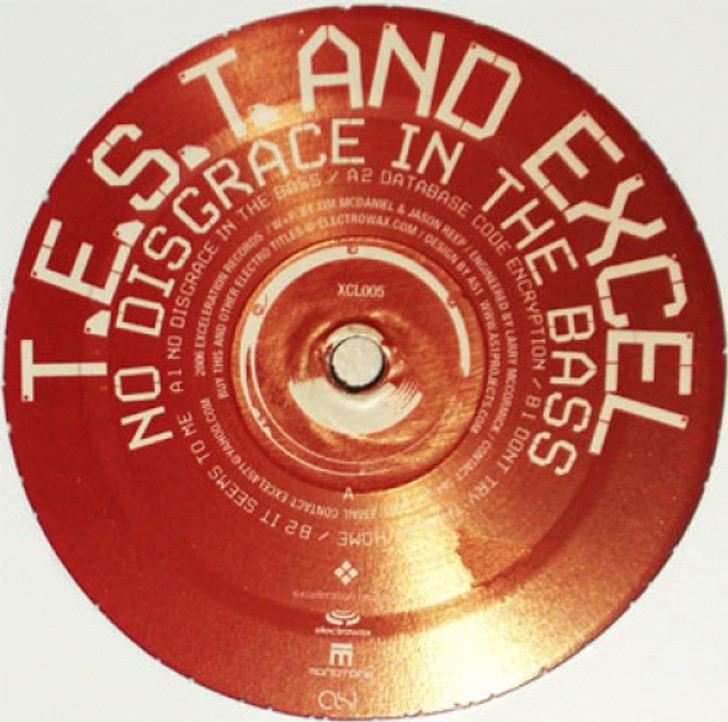 T.E.S.T. & Excel - No Disgrace In The Bass - 12" Vinyl