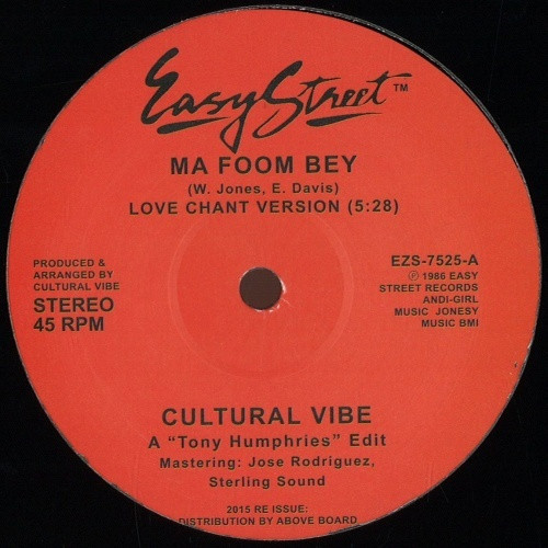 Cultural Vibe - Ma Foom Bey - 12" Vinyl