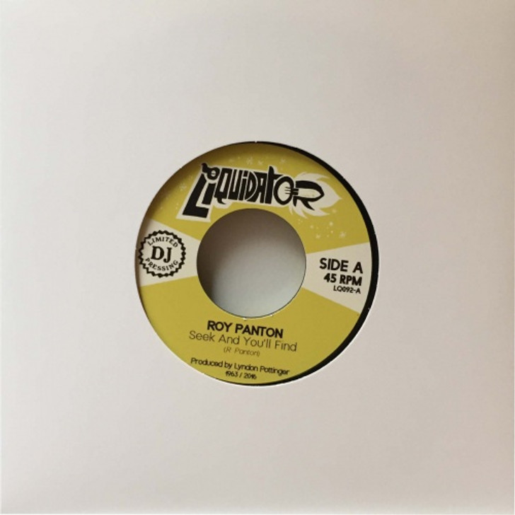 Roy Panton - Seek And You'll Find - 7" Vinyl