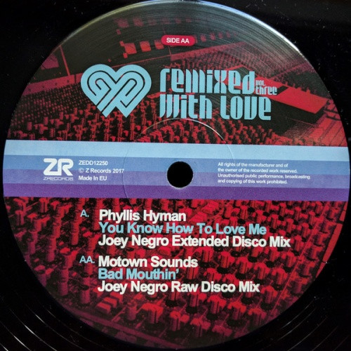 Joey Negro - Remixed With Love Vol. 3 - 12" Vinyl