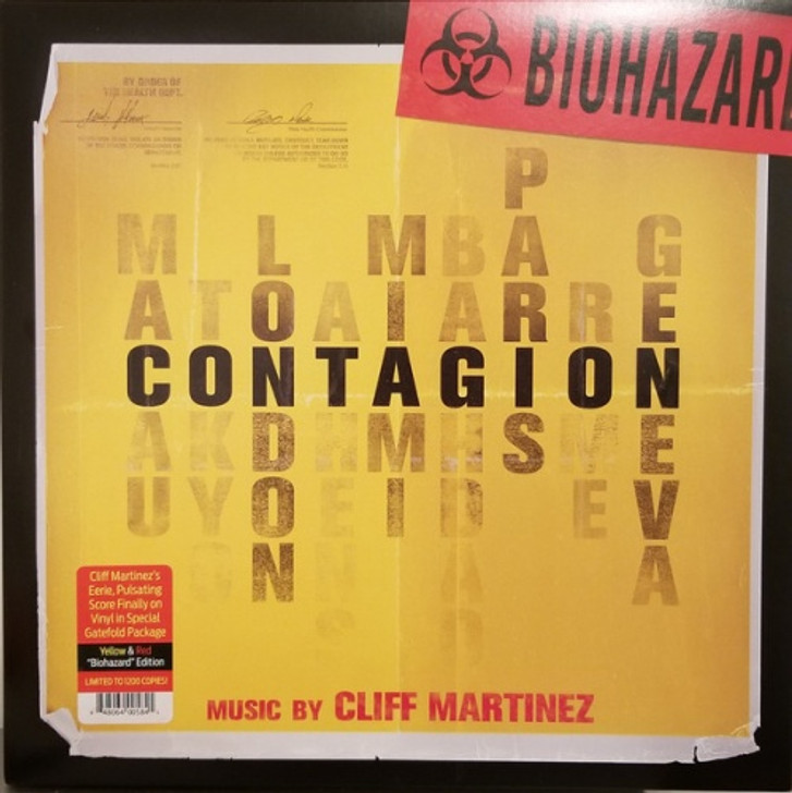 Cliff Martinez - Contagion (Original Motion Picture Soundtrack) - LP Colored Vinyl