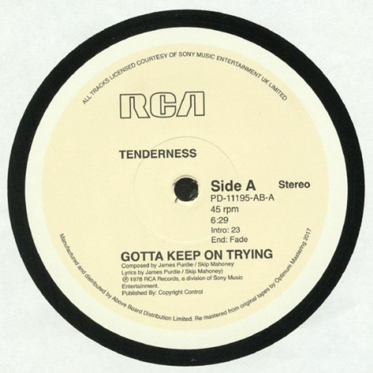 Tenderness - Gotta Keep On Trying - 12" Vinyl