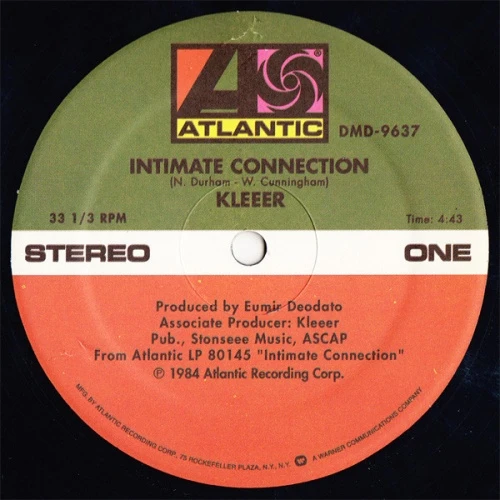 Kleeer - Intimate Connection / Tonight - 12" Vinyl