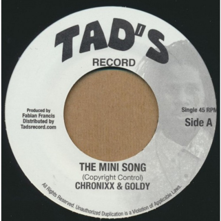 Chronixx & Goldy - The Mini Song - 7" Vinyl