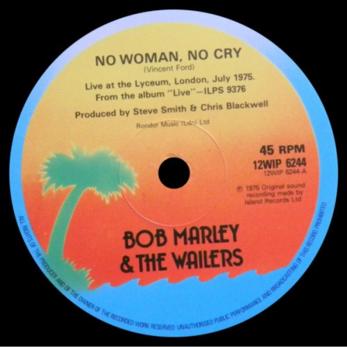 Bob Marley & The Wailers - No Woman, No Cry / Jamming - 12" Vinyl