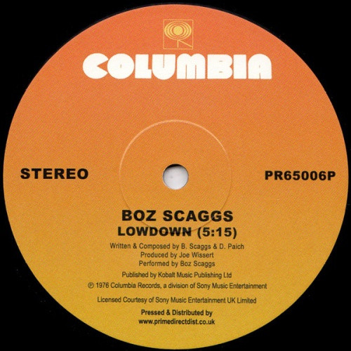 Boz Scaggs - Lowdown RSD - 12" Vinyl