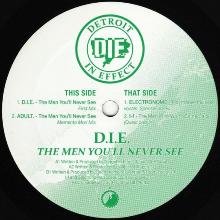 D.I.E. - The Men You'll Never See Ep - 12" Vinyl