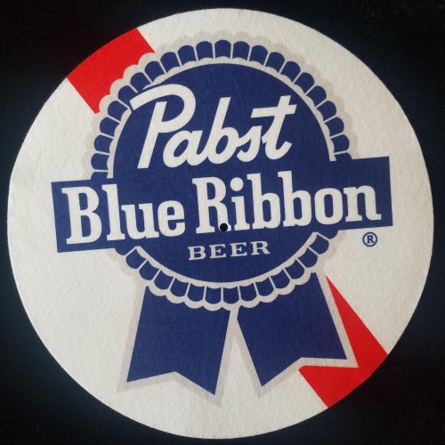 Pabst Blue Ribbon Beer - Logo - Single Slipmat