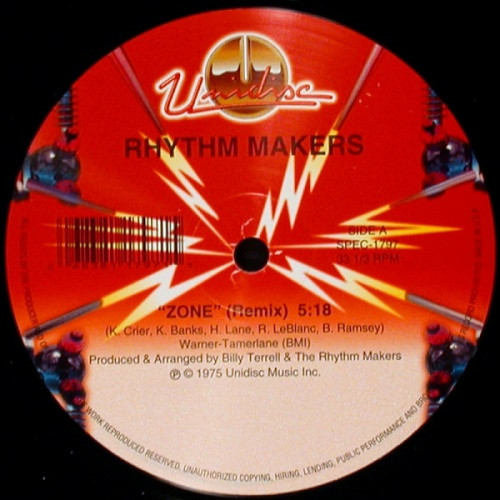 The Rhythm Makers - Zone / Can You Feel It - 12" Vinyl