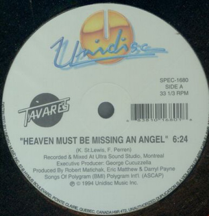 Tavares - Heaven Must Be Missing An Angel / More Than A Woman - 12" Vinyl