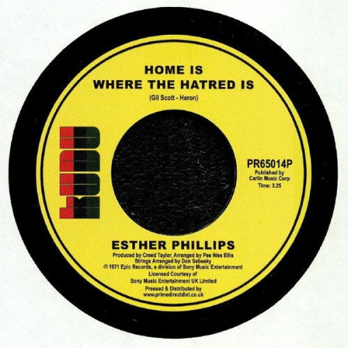 Esther Phillips - Home Is Where The Hatred Is - 7" Vinyl