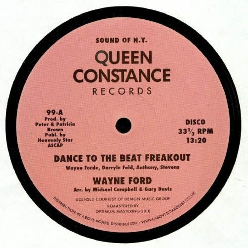 Wayne Ford - Dance To The Beat Freakout - 12" Vinyl