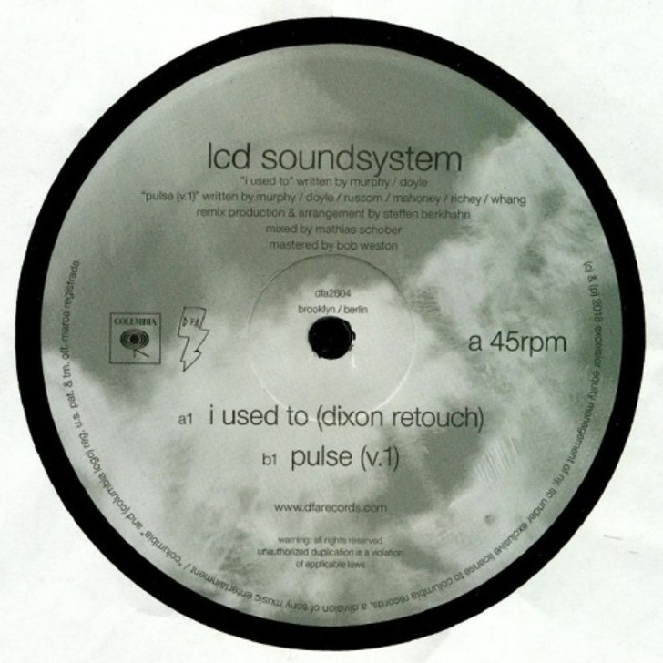 LCD Soundsystem - I Used To (Dixon Retouch) - 12" Vinyl