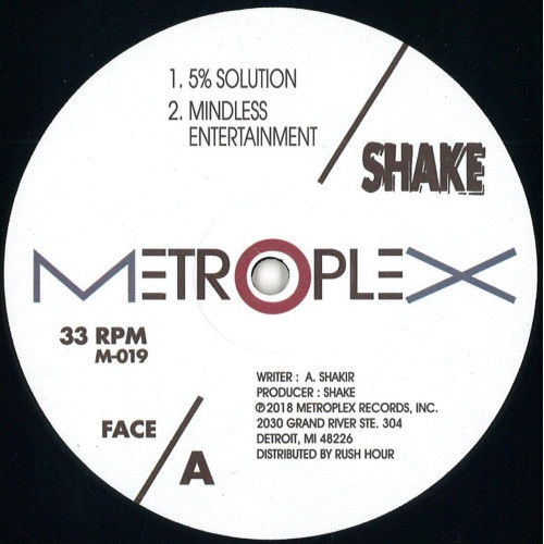 Shake - 5% Solution - 12" Vinyl