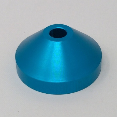 Aluminum Spindle Adapter - Azure Blue - 7" Adapter