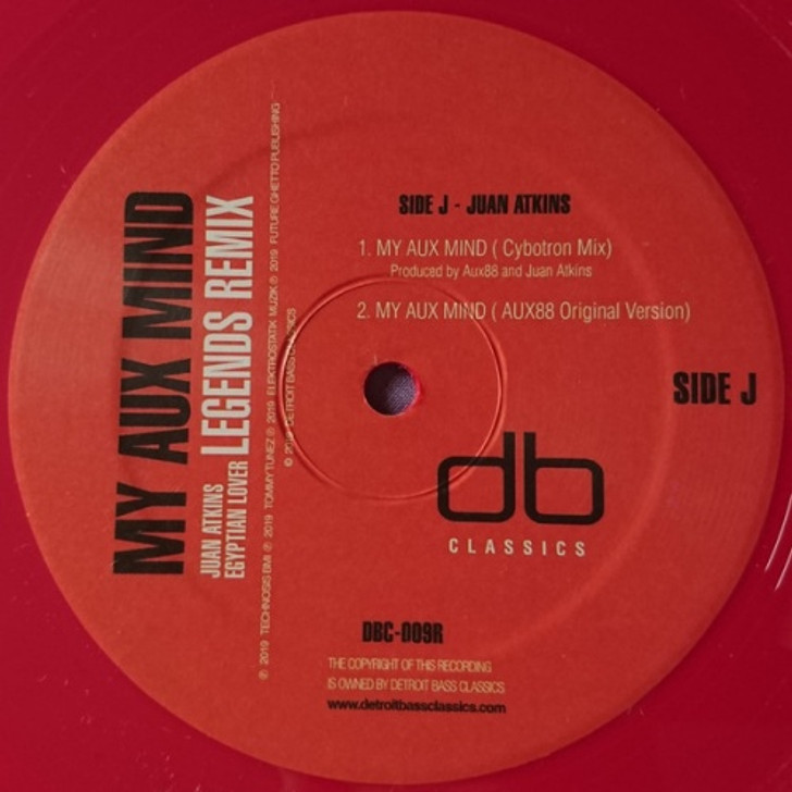 Aux 88 - My AUX Mind (Juan Atkins / Egyptian Lover Legends Remix)  - 12" Vinyl