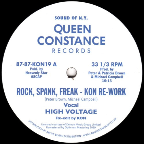 High Voltage / Chain Reaction - Rock, Spank, Freak (Kon Rework) / Dance Freak (Moplen Re-Freak) - 12" Vinyl
