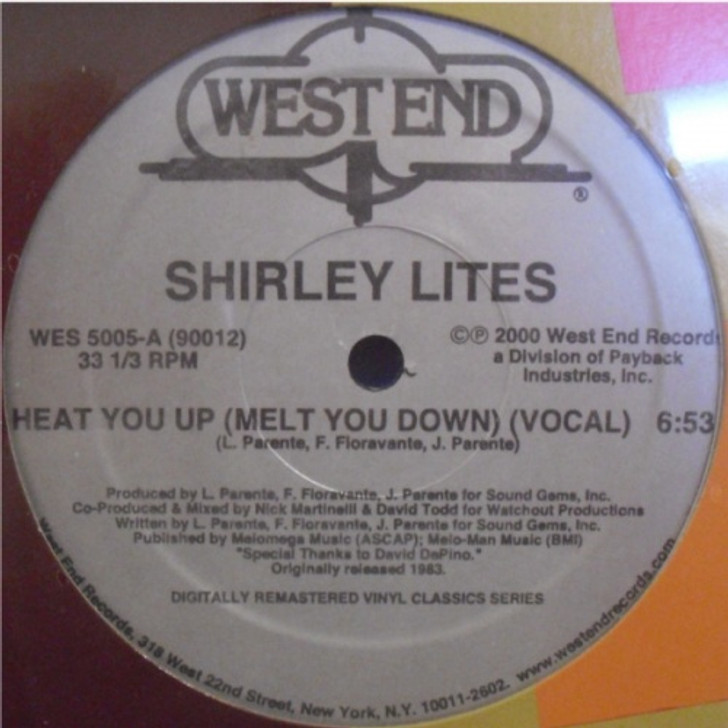 Shirley Lites - Heat You Up (Melt You Down) - 12" Vinyl