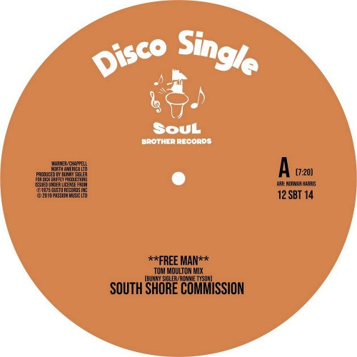 South Shore Commisson / Ultra High Frequency - Free Man / We're On The Right Track (Tom Moulton Mixes) - 12" Vinyl