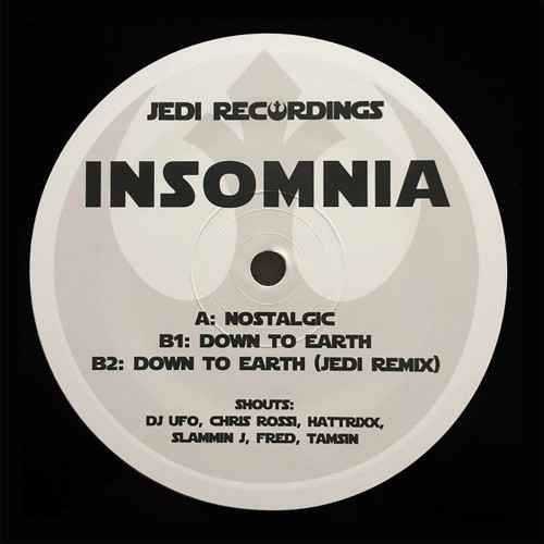 Insomnia - Nostalgic / Down To Earth - 12" Vinyl