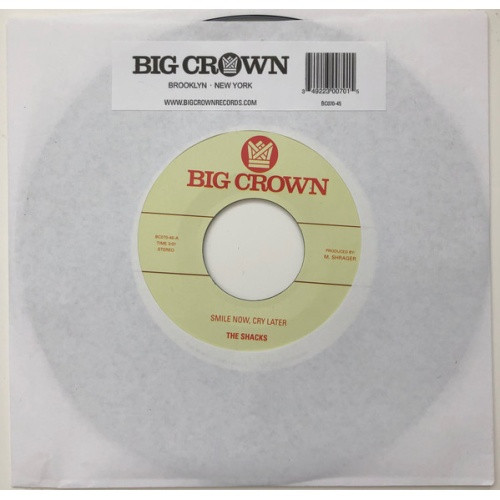 The Shacks / Brainstory - Smile Now, Cry Later / Runaway - 7" Vinyl
