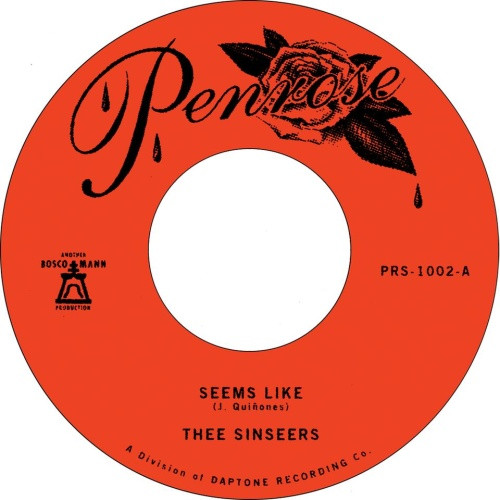 Thee Sinseers - Seems Like - 7" Vinyl