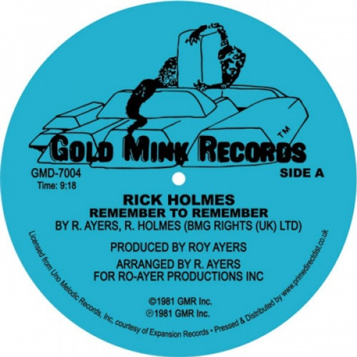 Rick Holmes - Remember To Remember - 12" Vinyl
