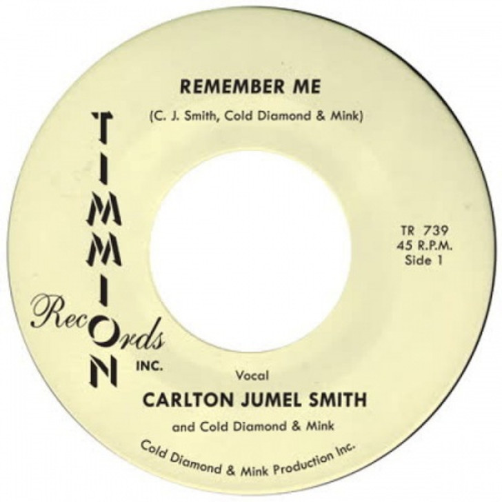 Carlton Jumel Smith - Remember Me - 7" Vinyl