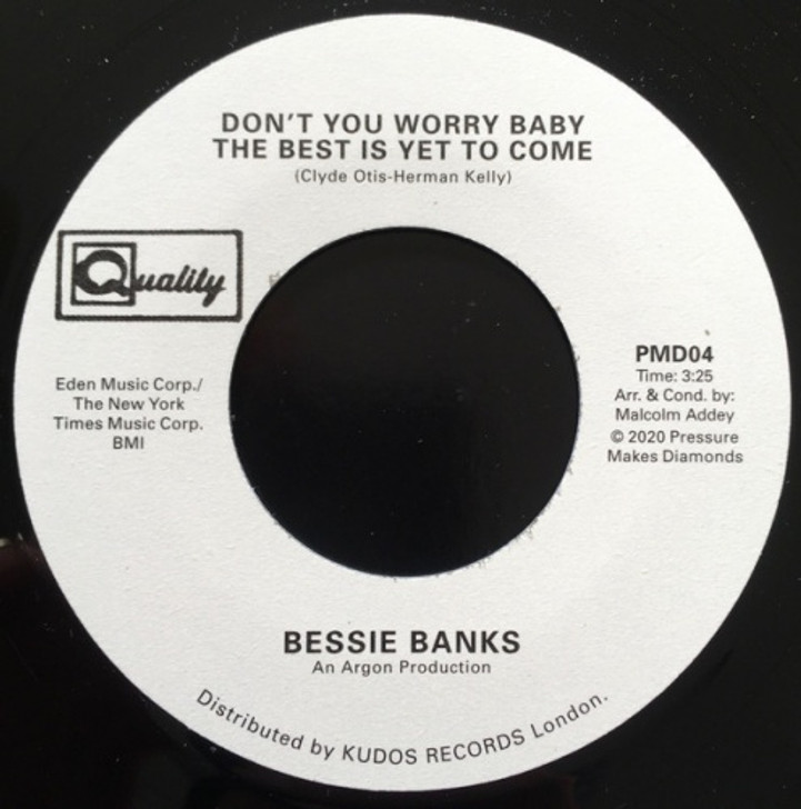 Bessie Banks - Don't You Worry Baby - 7" Vinyl