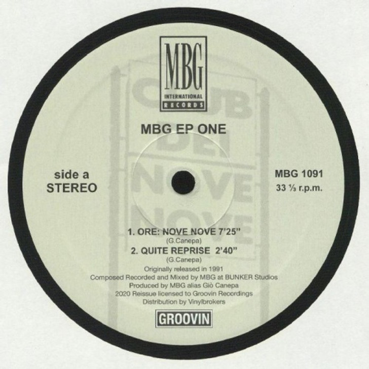 MBG - Ep One - 12" Vinyl