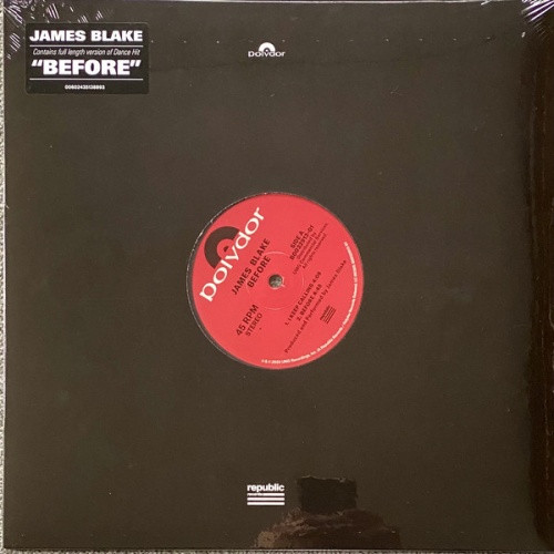 James Blake - Before - 12" Vinyl