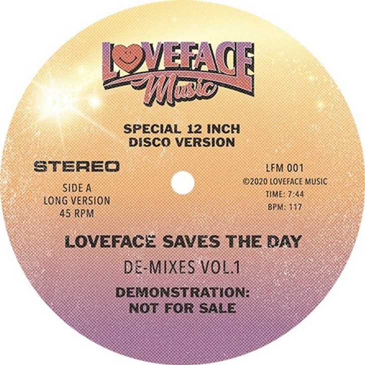 Loveface - De-Mixes Vol. 1 - 12" Vinyl