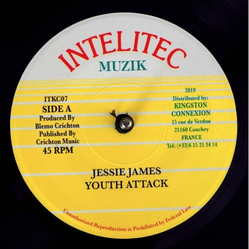 Jesse James - Youth Attack - 7" Vinyl