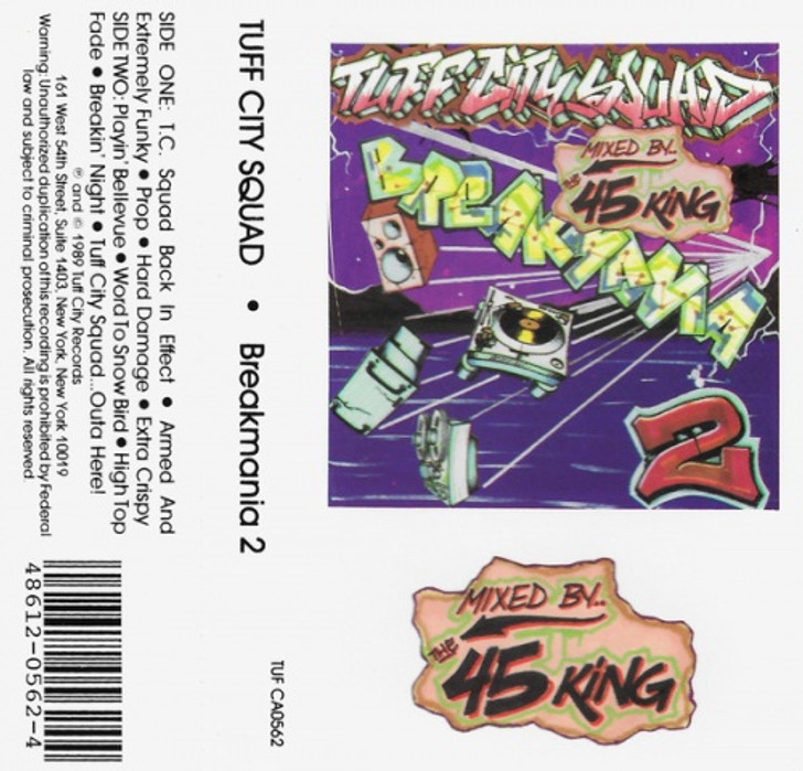 Tuff City Squad - Breakmania 2 - Cassette