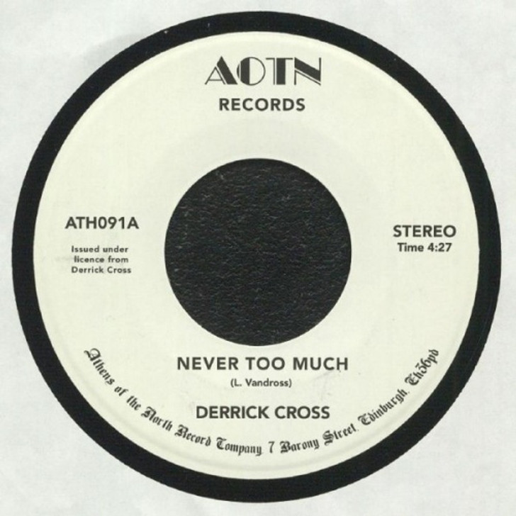 Derrick Cross - Never Too Much - 7" Vinyl