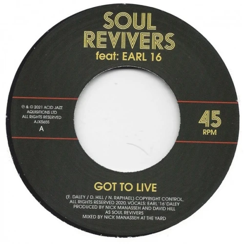 Soul Revivers - Got To Live - 7" Vinyl