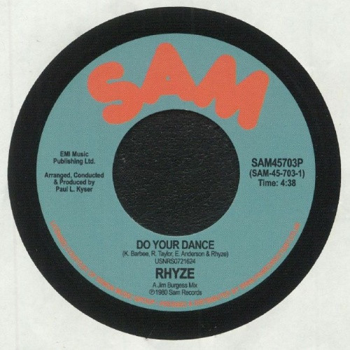 Rhyze - Do Your Dance / Free - 7" Vinyl