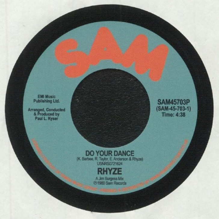 Rhyze - Do Your Dance / Free - 7" Vinyl
