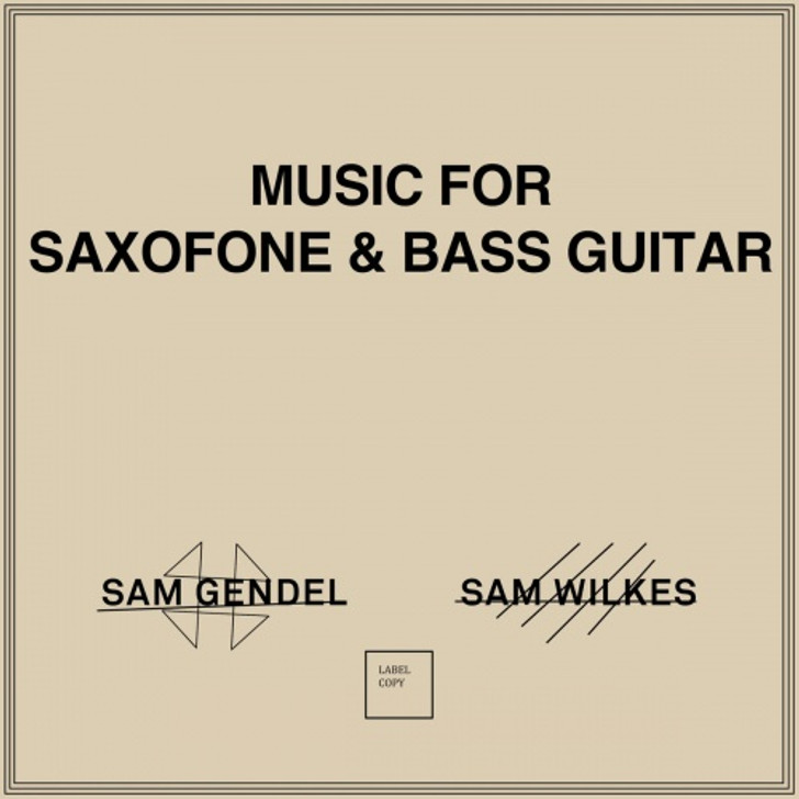 Sam Gendel & Sam Wilkes - Music For Saxofone & Bass Guitar - LP Vinyl