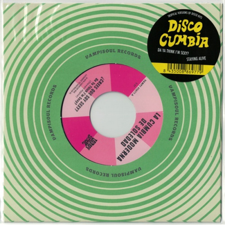 La Cumbia Moderna De Soledad / Machuca Cumbia - Da Ya Think I'm Sexy? / Staying Alive - 7" Vinyl