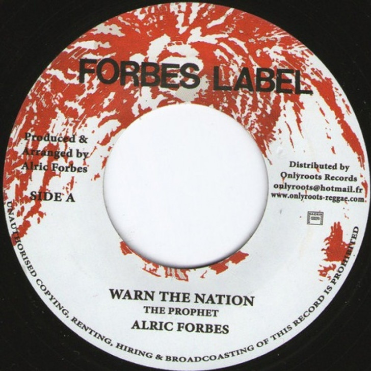 Alric Forbes - Warn The Nation - 7" Vinyl