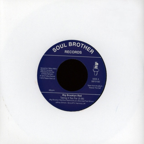 Big Brooklyn Red - Taking It Too Far - 7" Vinyl