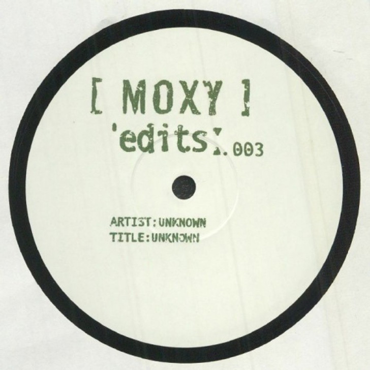 Unknown Artist - Moxy Edits 003 - 12" Vinyl