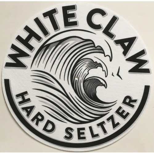 White Claw - Logo Black on White - Single Slipmat