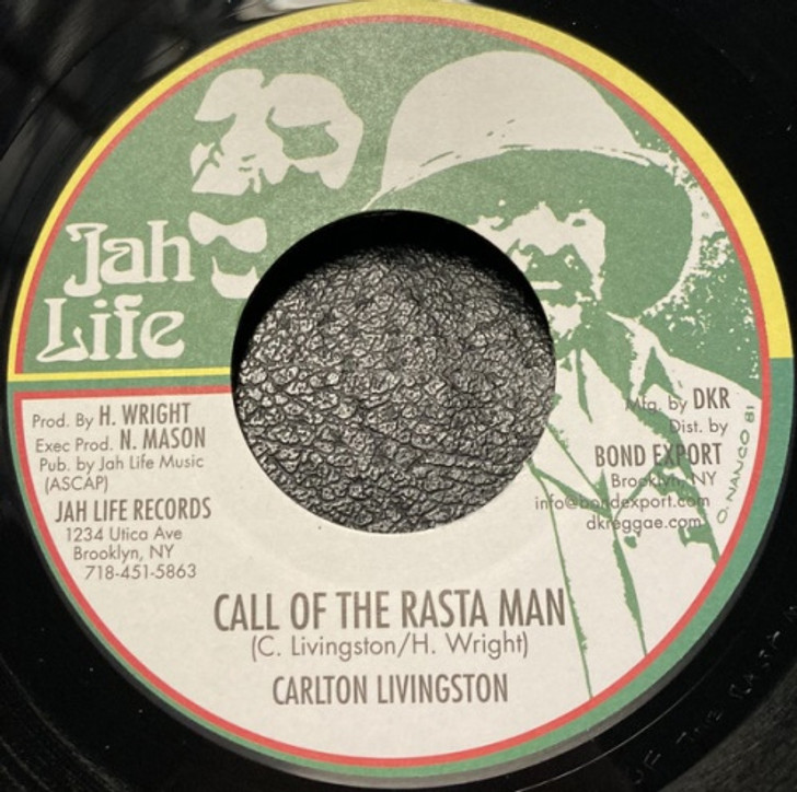 Carlton Livingston - Call Of The Rasta Man - 7" Vinyl