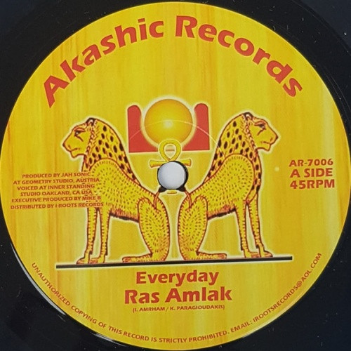 Ras Amlak / Jah Sonic - Everyday - 7" Vinyl