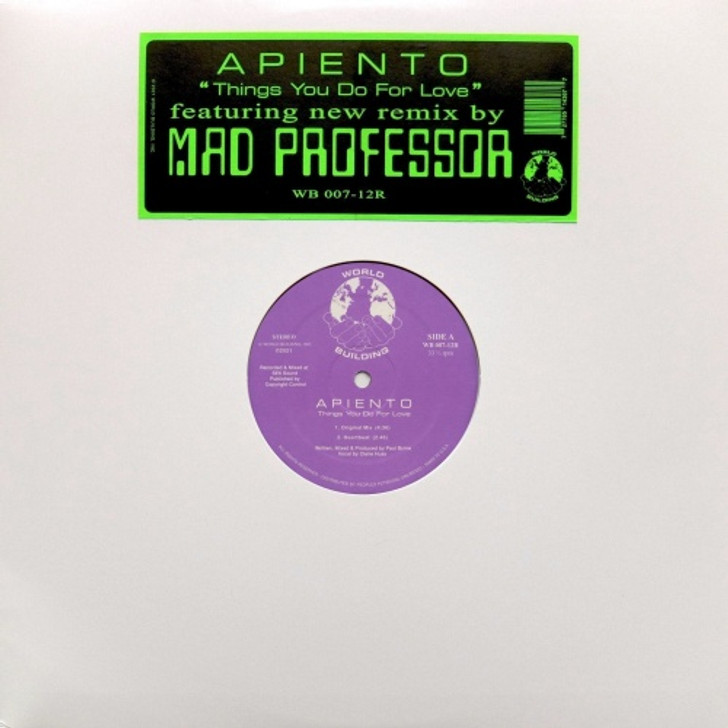 Apiento - Things You Do For Love - 12" Vinyl