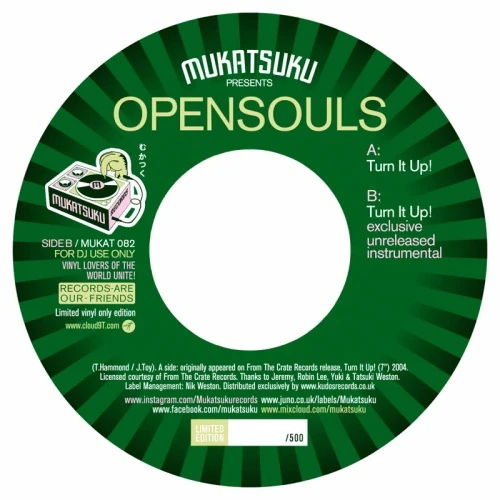 Opensouls - Turn It Up - 7" Vinyl