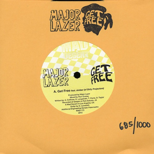 Major Lazer - Get Free - 7" Vinyl